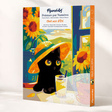 Afbeelding in Gallery-weergave laden, Cadeauset Schilderen op Nummers - Zwarte Zomerkat Figured'Art