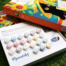 Afbeelding in Gallery-weergave laden, Cadeauset Schilderen op Nummers - Zwarte Zomerkat