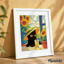 Afbeelding in Gallery-weergave laden, Cadeauset Schilderen op Nummers - Zwarte Zomerkat