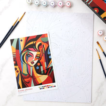 Afbeelding in Gallery-weergave laden, Cadeauset Schilderen op Nummers - Abstracte Vrouw
