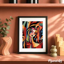 Afbeelding in Gallery-weergave laden, Cadeauset Schilderen op Nummers - Abstracte Vrouw