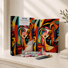 Afbeelding in Gallery-weergave laden, Cadeauset Schilderen op Nummers - Abstracte Vrouw