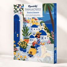 Afbeelding in Gallery-weergave laden, Cadeauset Schilderen op Nummers - Santorini-ontsnapping Figured'Art