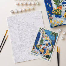 Afbeelding in Gallery-weergave laden, Cadeauset Schilderen op Nummers - Santorini-ontsnapping