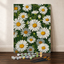 Afbeelding in Gallery-weergave laden, Cadeauset Schilderen op Nummers - Witte Madeliefjes