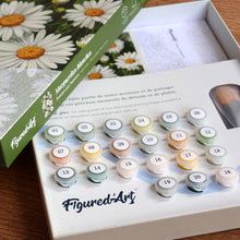 Afbeelding in Gallery-weergave laden, Cadeauset Schilderen op Nummers - Witte Madeliefjes