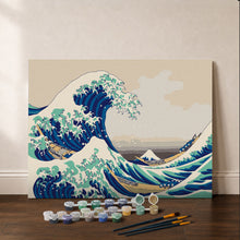Afbeelding in Gallery-weergave laden, Cadeauset Schilderen op Nummers - De grote golf bij Kanagawa
Katsushika Hokusai