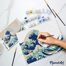 Afbeelding in Gallery-weergave laden, Cadeauset Schilderen op Nummers - De grote golf bij Kanagawa
Katsushika Hokusai