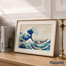 Afbeelding in Gallery-weergave laden, Cadeauset Schilderen op Nummers - De grote golf bij Kanagawa
Katsushika Hokusai