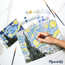 Afbeelding in Gallery-weergave laden, Cadeauset Schilderen op Nummers - De sterrennacht
Vincent van Gogh