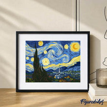 Afbeelding in Gallery-weergave laden, Cadeauset Schilderen op Nummers - De sterrennacht
Vincent van Gogh