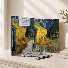 Afbeelding in Gallery-weergave laden, Cadeauset Schilderen op Nummers - Caféterras bij nacht
Vincent van Gogh