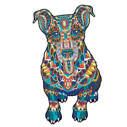 Houten Puzzel - Mandala Hond