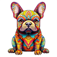 Afbeelding in Gallery-weergave laden, Houten Puzzel - Feestelijke Frenchie