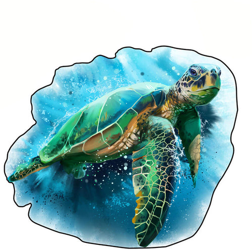 Houten Puzzel - Zeeschildpad