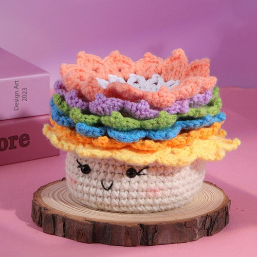 Haakpakket Amigurumi - Regenboogvetplant Figured'Art
