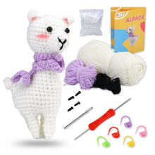 Afbeelding in Gallery-weergave laden, Haakpakket Amigurumi - Lama met Sjaal