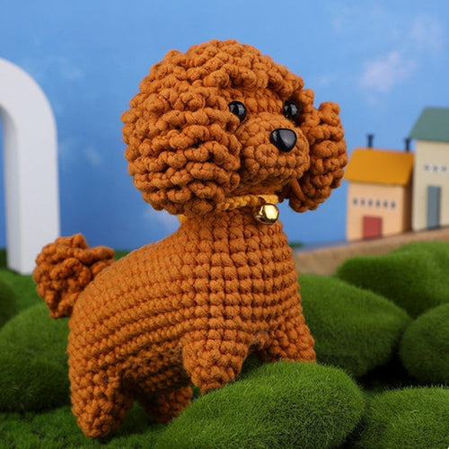 Haakpakket Amigurumi - Bruine Poedel Figured'Art