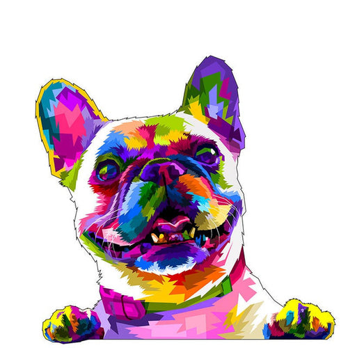 Houten Puzzel - Pop Art Franse Bulldog