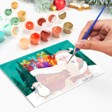 Afbeelding in Gallery-weergave laden, Schilderen op Nummer Set van 6 Kerstkaarten DIY - Serie 1