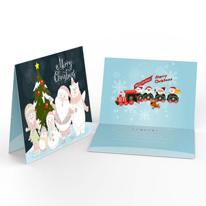 Schilderen op Nummer Set van 6 Kerstkaarten DIY - Serie 1