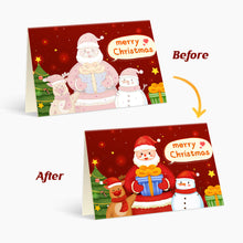 Afbeelding in Gallery-weergave laden, Schilderen op Nummer Set van 6 Kerstkaarten DIY - Serie 1