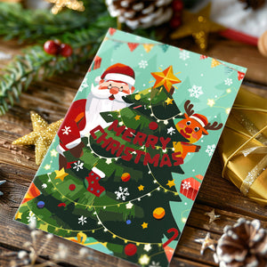 Schilderen op Nummer Set van 6 Kerstkaarten DIY - Serie 2