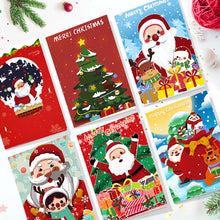Afbeelding in Gallery-weergave laden, Schilderen op Nummer Set van 6 DIY Kerstkaarten - Serie 3