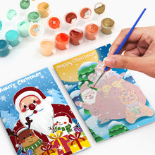 Afbeelding in Gallery-weergave laden, Schilderen op Nummer Set van 6 Kerstkaarten DIY - Serie 3