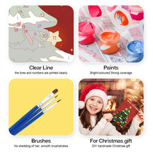 Afbeelding in Gallery-weergave laden, Schilderen op Nummer Set van 6 Kerstkaarten DIY - Serie 3
