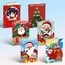 Afbeelding in Gallery-weergave laden, Schilderen op Nummer Set van 6 Kerstkaarten DIY - Serie 3