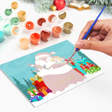 Afbeelding in Gallery-weergave laden, Schilderen op Nummer Set van 6 Kerstkaarten DIY - Serie 4
