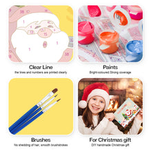 Afbeelding in Gallery-weergave laden, Schilderen op Nummer Set van 6 DIY Kerstkaarten - Serie 5