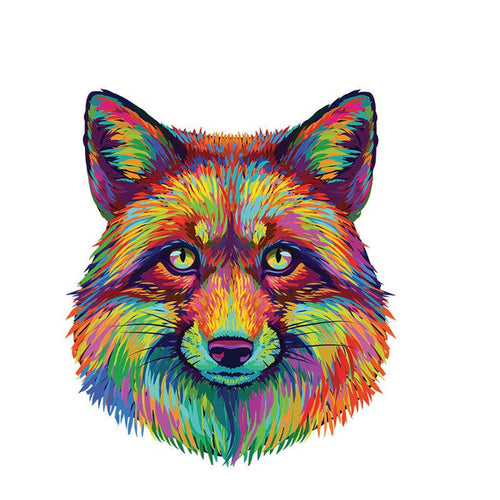 Houten Puzzel - Pop Art Vos