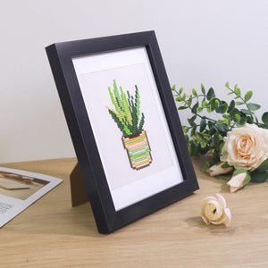 Houten lijst voor Mini serie Diamond Painting zwart rechthoekig