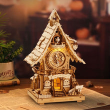 Afbeelding in Gallery-weergave laden, 3D Puzzel - Koekoeksklok (houtkleur) Figured'Art