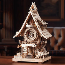 Afbeelding in Gallery-weergave laden, 3D Puzzel - Koekoeksklok (houtkleur)