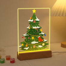 Afbeelding in Gallery-weergave laden, Schilderen op Nummer - Houten standaard met LED-licht 15x20cm - Kerstboom