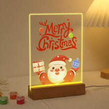 Afbeelding in Gallery-weergave laden, Schilderen op Nummer - Houten steun met LED-licht 15x20cm - Kerstman 10