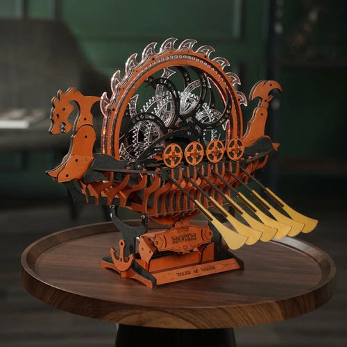 3D Puzzel - Vikingenboot met Draak