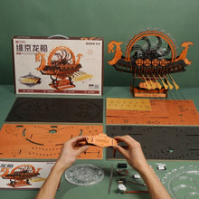 Afbeelding in Gallery-weergave laden, 3D Puzzel - Vikingenboot met Draak