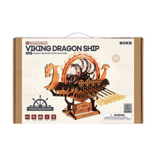Afbeelding in Gallery-weergave laden, 3D Puzzel - Vikingenboot met Draak
