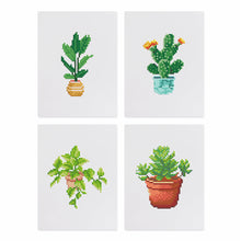 Afbeelding in Gallery-weergave laden, Mini Diamond Painting 15x20cm (4 stuks) - Tuinjuwelen: Mini Vetplant