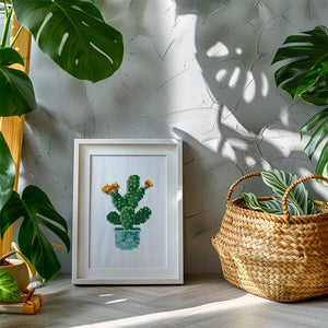 Mini Diamond Painting 15x20cm (4 stuks) - Tuinjuwelen: Mini Vetplant