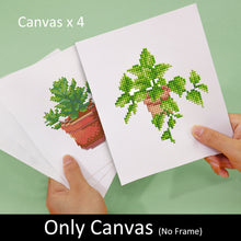 Afbeelding in Gallery-weergave laden, Mini Diamond Painting 15x20cm (4 stuks) - Tuinjuwelen: Mini Vetplant