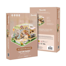 Afbeelding in Gallery-weergave laden, Miniatuurhuisje Tuin van het Katten Café
