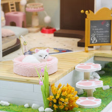 Afbeelding in Gallery-weergave laden, Miniatuurhuisje Tuin van het Katten Café