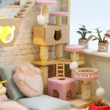 Afbeelding in Gallery-weergave laden, Miniatuurhuisje Tuin van het Katten Café