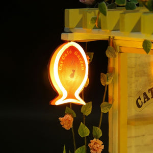Miniatuurhuisje Tuin van het Katten Café