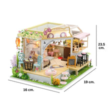 Afbeelding in Gallery-weergave laden, Miniatuurhuisje Tuin van het Katten Café